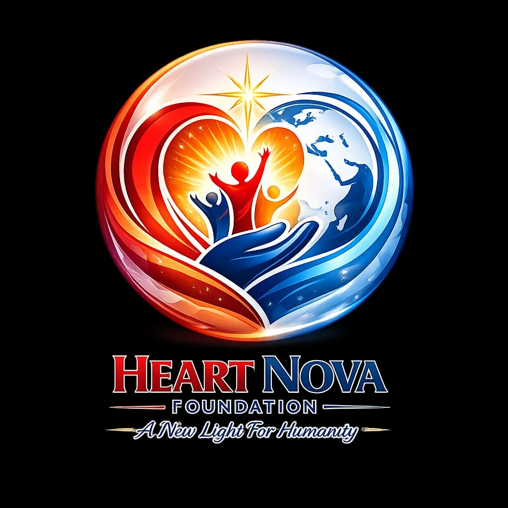 Heart Nova Foundation logo — A New Light for Humanity